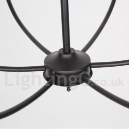 Retro Moderne Lysekrone I Stearinlysstil