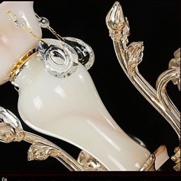 Anheng I Europeisk Stil I Sinklegering Imitert Jadekrystall