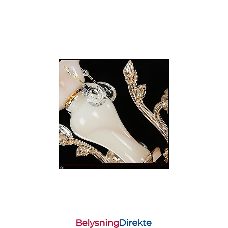 Anheng I Europeisk Stil I Sinklegering Imitert Jadekrystall