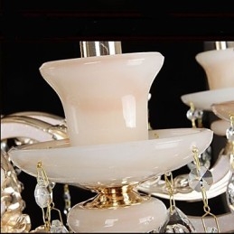 Anheng I Europeisk Stil I Sinklegering Imitert Jadekrystall