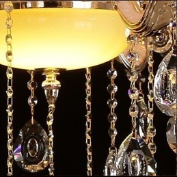 Anheng I Europeisk Stil I Sinklegering Imitert Jadekrystall