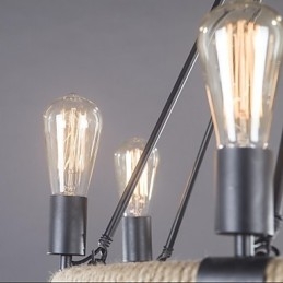 Anheng Tradisjonell Klassisk Rustikk Lodge Vintage Retro Seng Spisestue