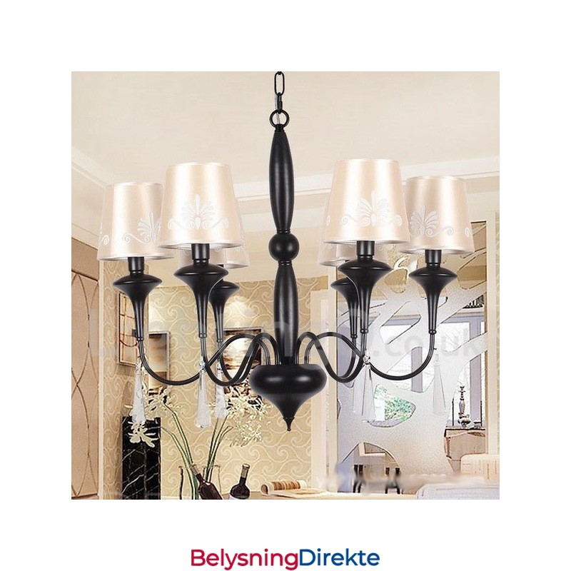 Lysekrone I Middelhavsstil Med 6 Lys