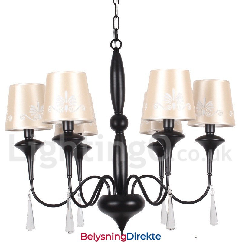 Lysekrone I Middelhavsstil Med 6 Lys