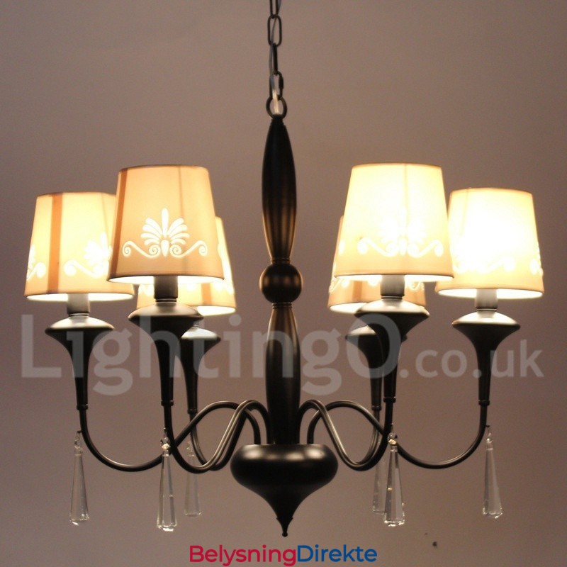 Lysekrone I Middelhavsstil Med 6 Lys