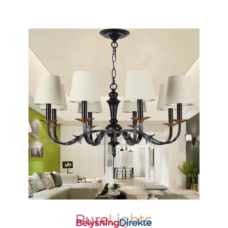 Retro Lysekrone Med 8 Lys