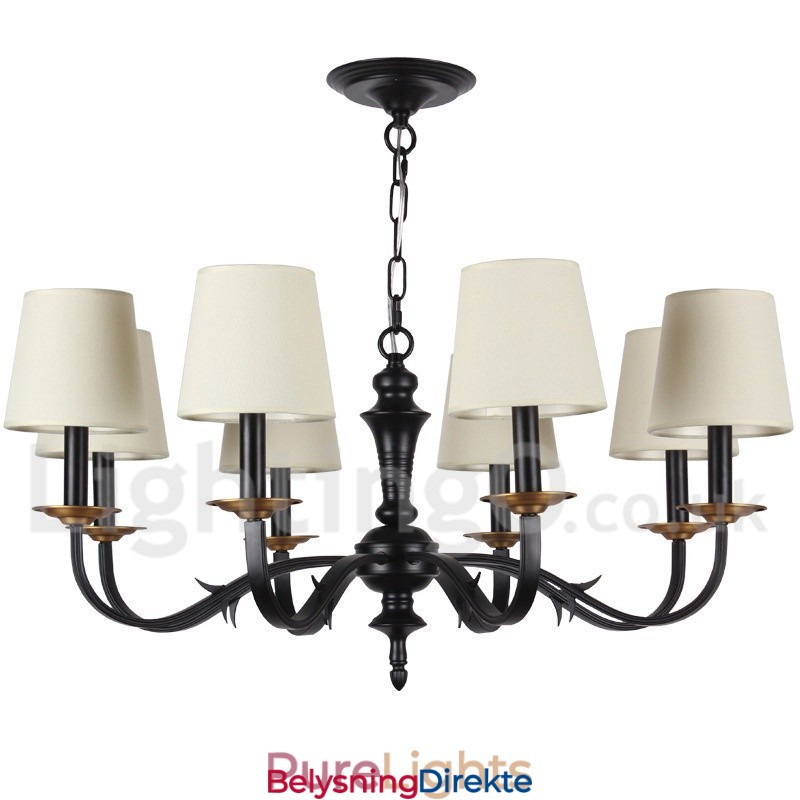 Retro Lysekrone Med 8 Lys