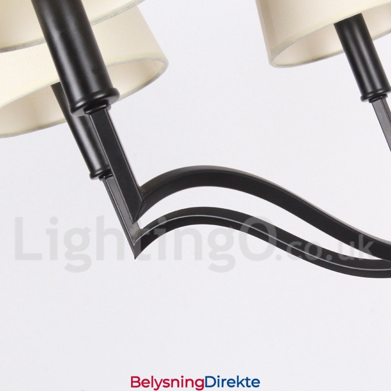 8 Lys Moderne Samtidslysekrone I Stearinlysstil