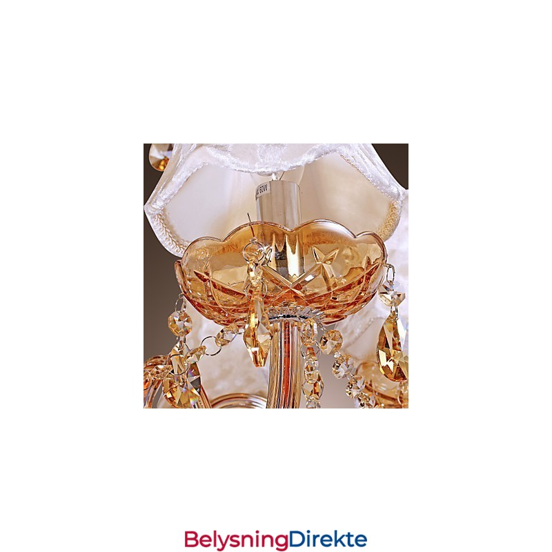 Luksuriøs Lysekrone I Europeisk Stil Med 6 Lys Og K9-Krystall