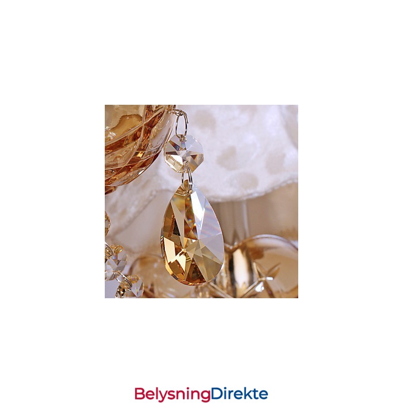 Luksuriøs Lysekrone I Europeisk Stil Med 6 Lys Og K9-Krystall