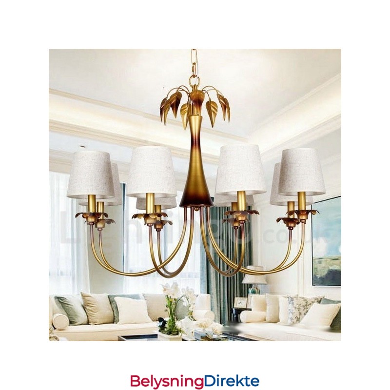 8 Lys Moderne, Samtidskunstnerisk Lysekrone I Rustikk Stil