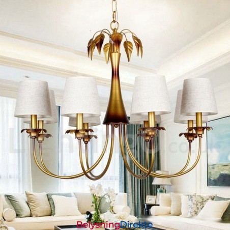 8 Lys Moderne, Samtidskunstnerisk Lysekrone I Rustikk Stil