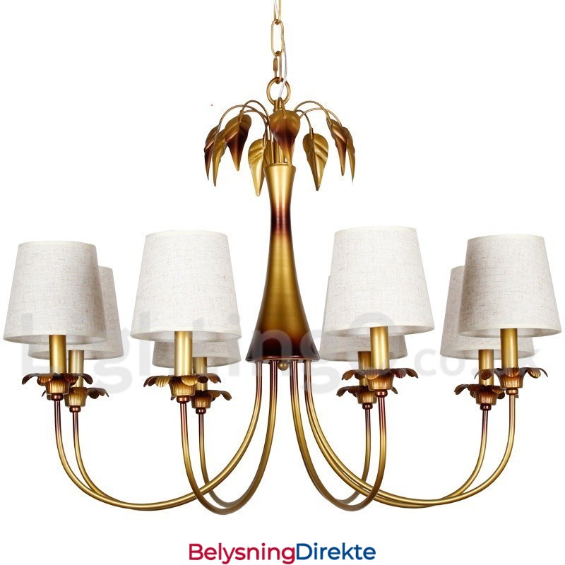 8 Lys Moderne, Samtidskunstnerisk Lysekrone I Rustikk Stil