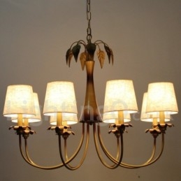 8 Lys Moderne, Samtidskunstnerisk Lysekrone I Rustikk Stil