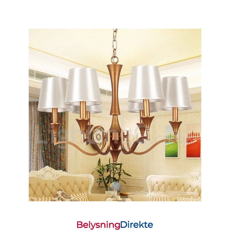 Lysekrone I Middelhavsstil Med 6 Lys