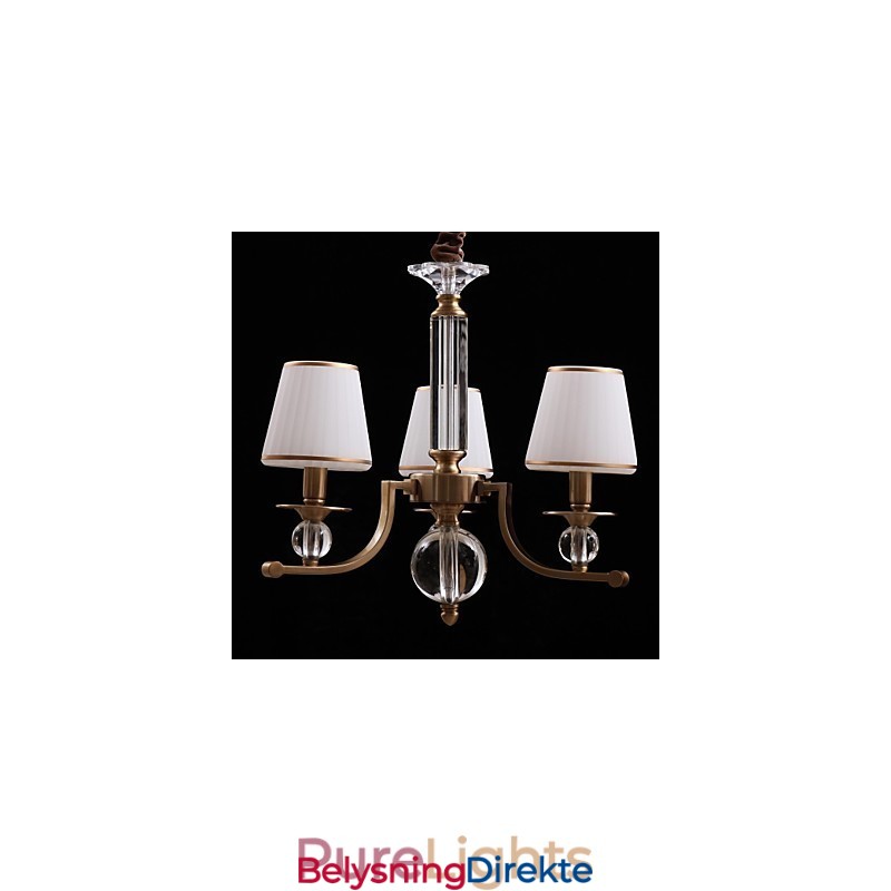 Moderne Samtidskrone I Krystallbronse I Metall