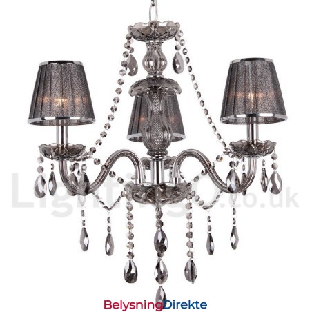 3-Lys K9 Krystalllysekrone I Stearinlysstil