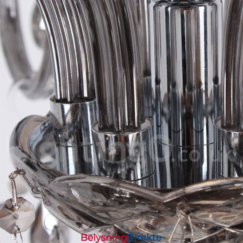 3-Lys K9 Krystalllysekrone I Stearinlysstil