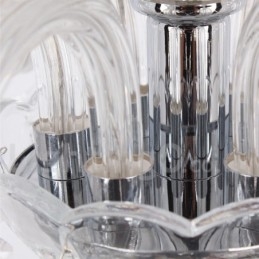 6 Lys Moderne K9 Krystall Lysekrone I Stearinlysstil