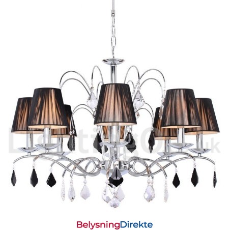 8 Lys Moderne K9 Krystall Lysekrone I Stearinlysstil