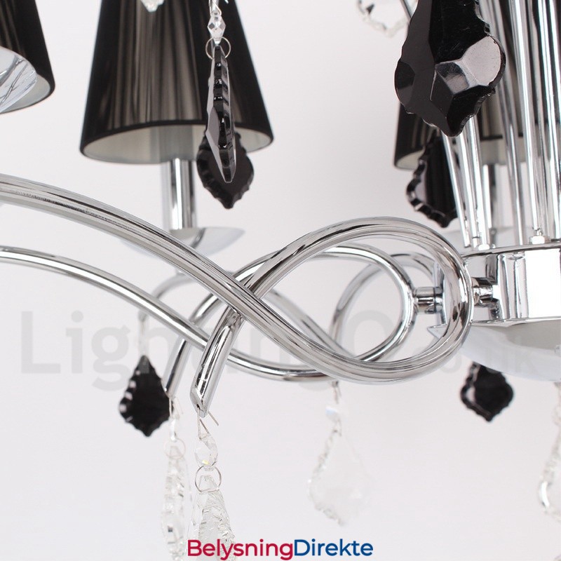 5-Lys Moderne K9 Krystalllysekrone I Stearinlysstil