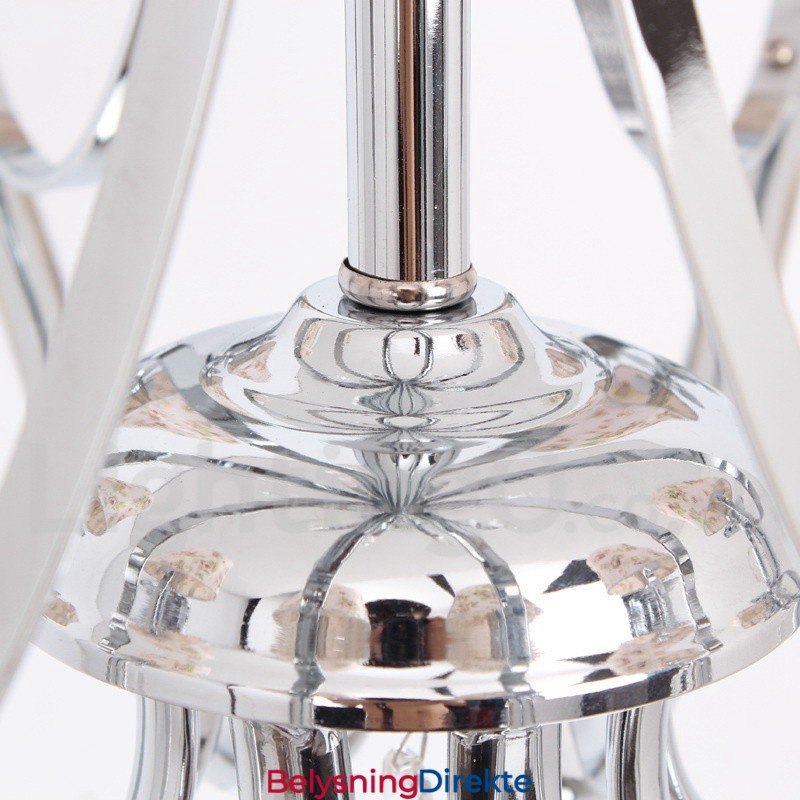 8 Lys Moderne K9 Krystall Lysekrone I Stearinlysstil