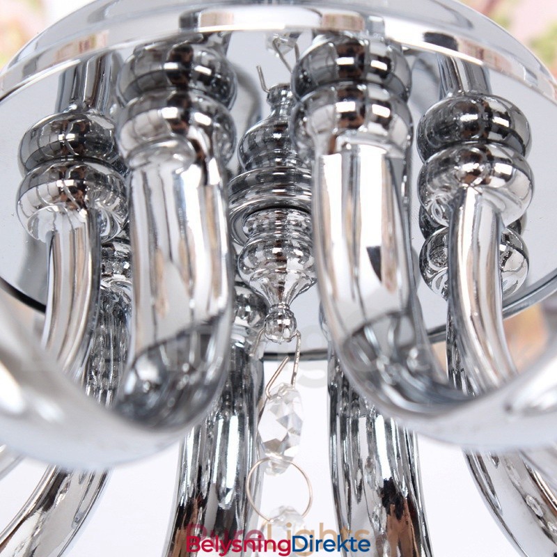 5-Lys Moderne K9 Krystalllysekrone I Stearinlysstil