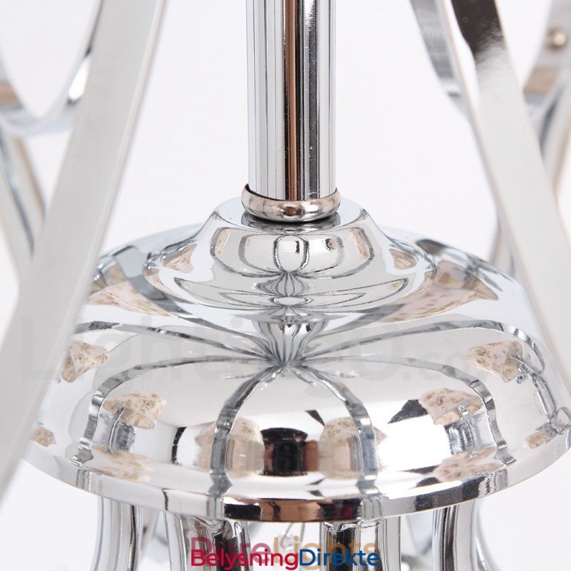 5-Lys Moderne K9 Krystalllysekrone I Stearinlysstil