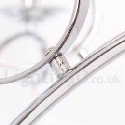 5-Lys Moderne K9 Krystalllysekrone I Stearinlysstil