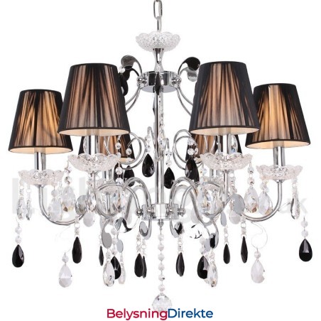 6 Lys Moderne K9 Krystall Lysekrone I Stearinlysstil