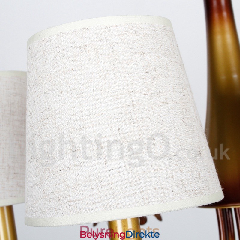 5-Lys Moderne, Samtidskunstnerisk Lysekrone I Rustikk Stil