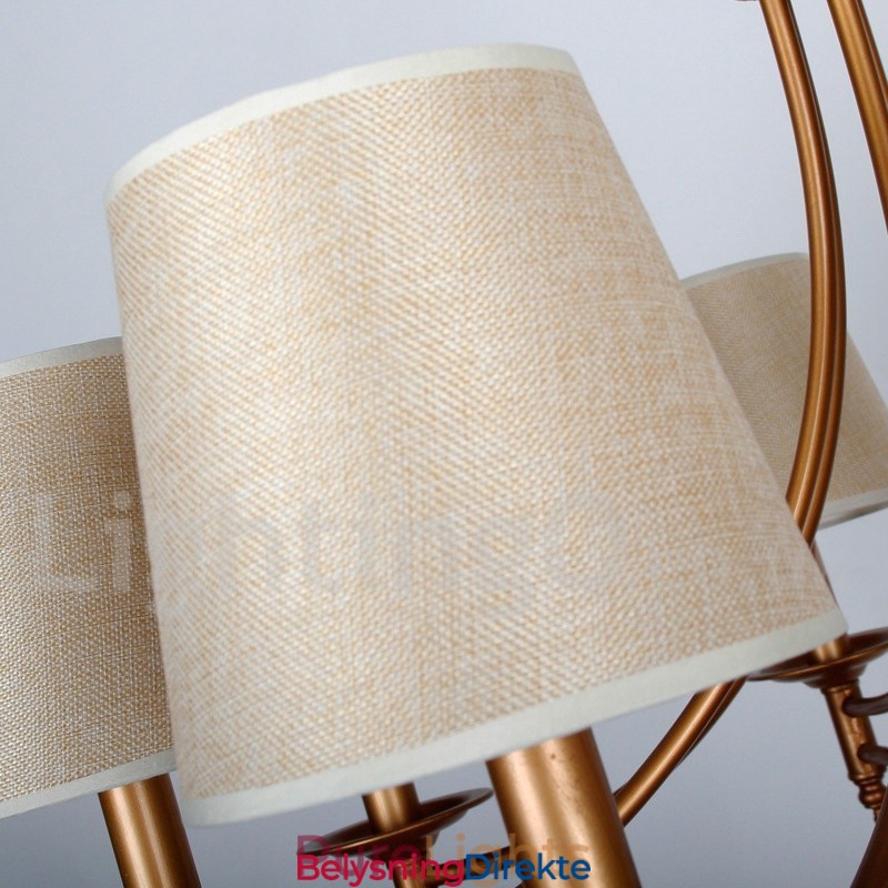 Rustikk Retro Lysekrone I Middelhavsstil Med 5 Lys