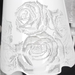 8 Lys Moderne, Samtidskunstnerisk Hul Hvit Lysekrone I Stearinlysstil