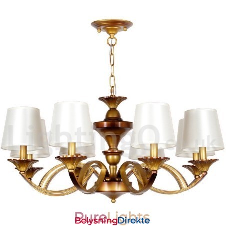 Lys Retro Middelhavsstil Rustikk Lysekrone Med Stearinlys