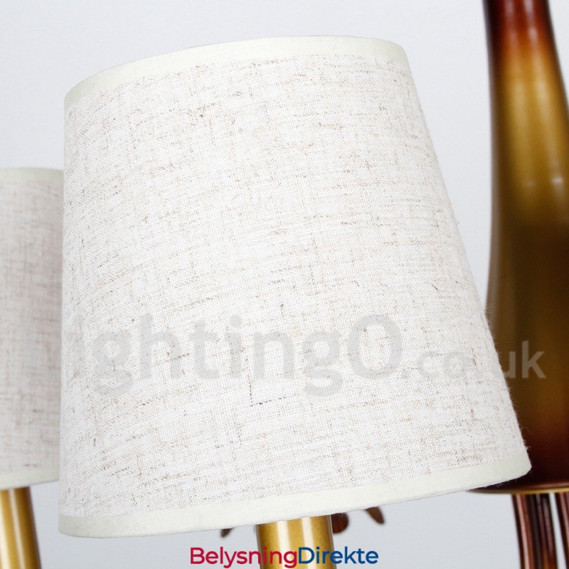 3-Lys Moderne, Samtidskunstnerisk Lysekrone I Rustikk Stil