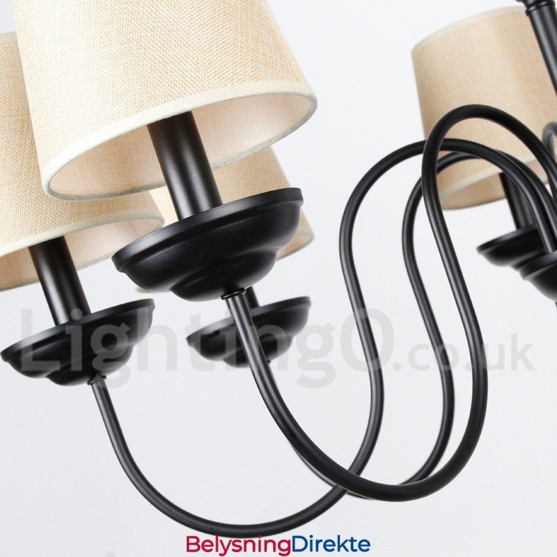 Rustikk Retro Moderne Lysekrone Med 3 Lys