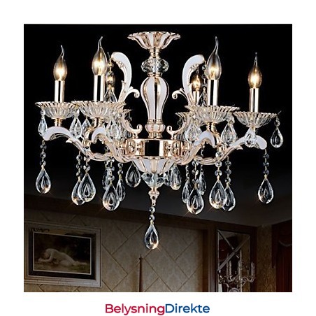 Europeisk Stil Luksuriøse Krystallanhengslamper I Sinklegering