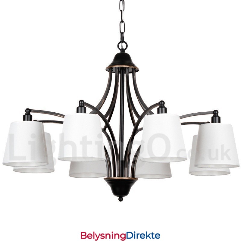 Rustikk Retro Moderne Lysekrone Med 8 Lys