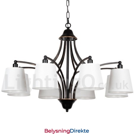 Rustikk Retro Moderne Lysekrone Med 8 Lys