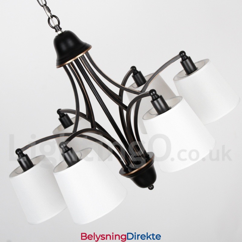 Rustikk Retro Moderne Lysekrone Med 8 Lys