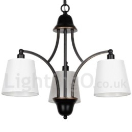 Rustikk Retro Moderne Lysekrone Med 3 Lys