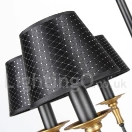 8-Lyss Retro Rustikk Lysekrone I Stearinlysstil