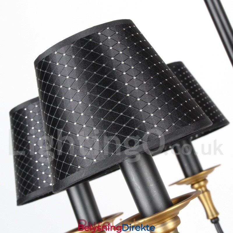 8-Lyss Retro Rustikk Lysekrone I Stearinlysstil