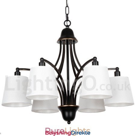 Rustikk Retro Moderne Lysekrone Med 6 Lys