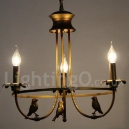 Retro Lysekrone Med 3 Lys