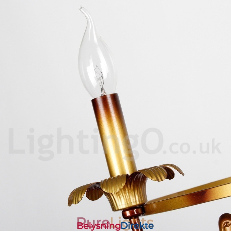 Retro Lysekrone Med 3 Lys