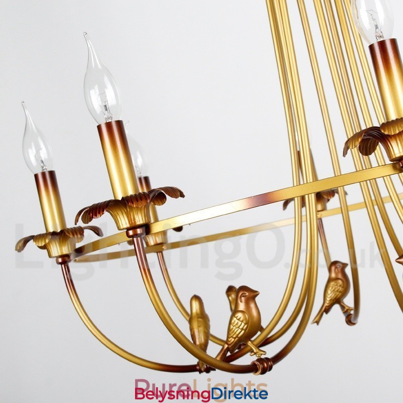 Retro Lysekrone Med 3 Lys