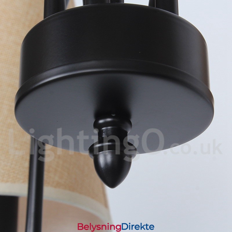 5-Lyss Retro Moderne Lysekrone I Stearinlysstil