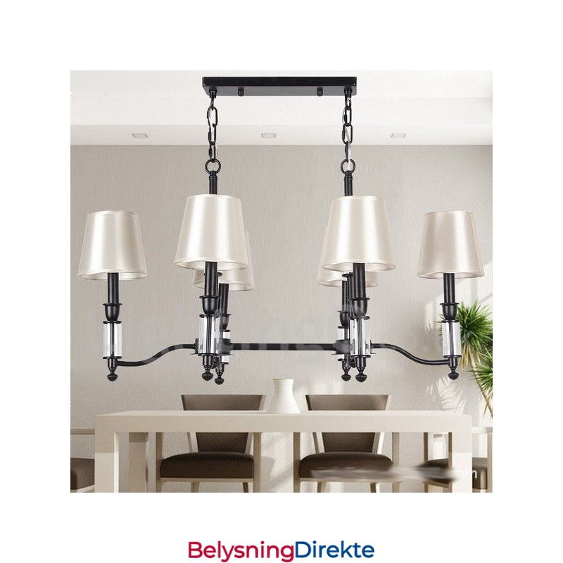 Rustikk, Svart, Retro, Moderne, Lysekrone Med 6 Lys