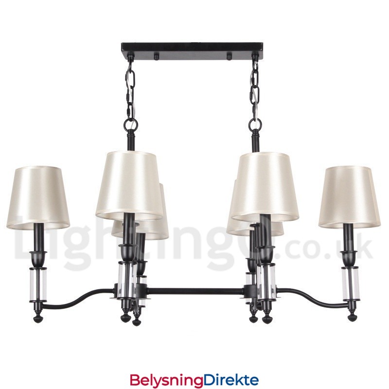 Rustikk, Svart, Retro, Moderne, Lysekrone Med 6 Lys